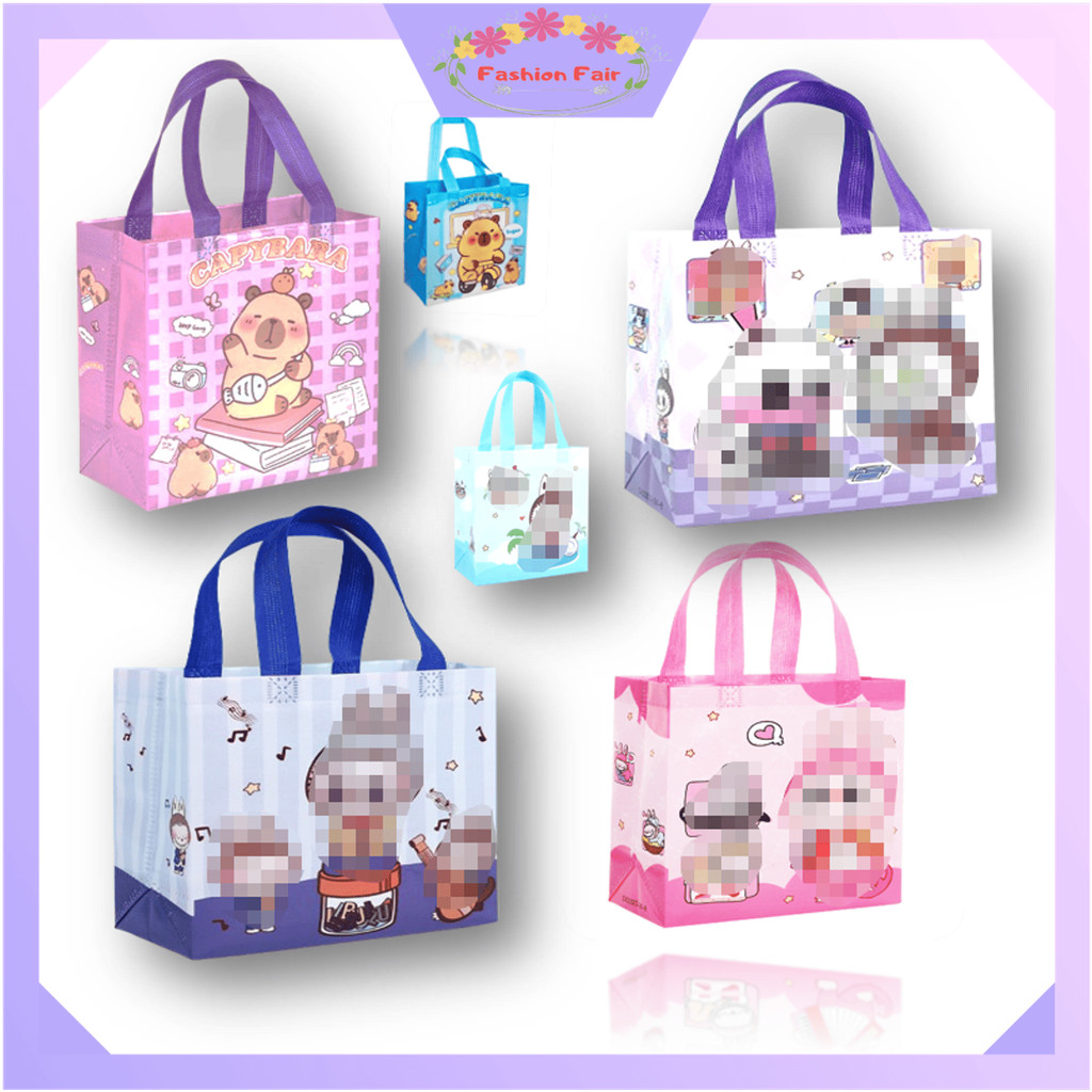 

Fashion Fair - T6680 Goodie Bag Souvenir Kekinian / Goodie Bag Capybara / Tas Souvenir Karakter Lucu / Tas Hadiah Ulang Tahun / Tas Kado Anti Air