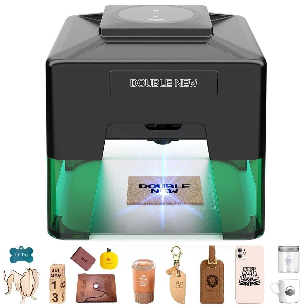 

Fonland Mini Portable Laser Engraver Diy Bluetooth Machine Painted Dog Tag Paper Glass Leather Wooden Plastic Logo CNC Machine