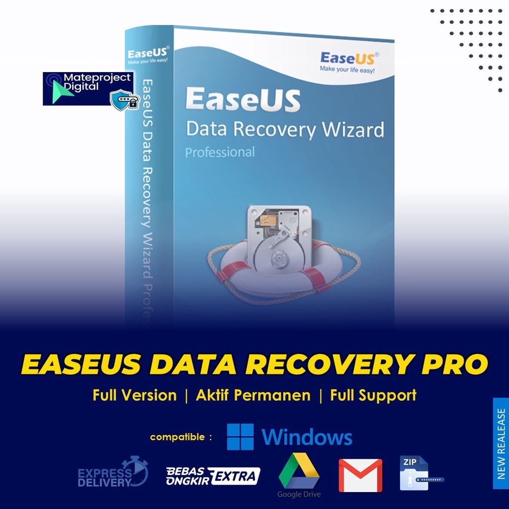 EaseUs Data Recovery Wizard Pro Recovery Data Hardisk Memory