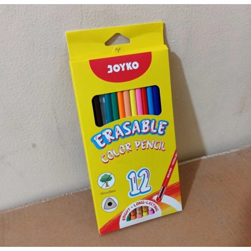 

Pensil Gambar JOYKO Erasable CP-0130 12 Warna