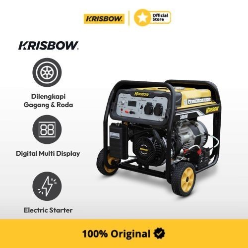Krisbow Genset Bensin 3800 W 1PH OPEN KRP38