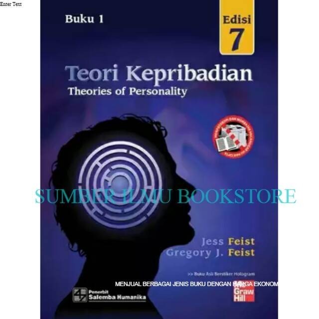 Buku Cetak Teori kepribadian theories of personallity edisi ke 7 buku 1 by feist