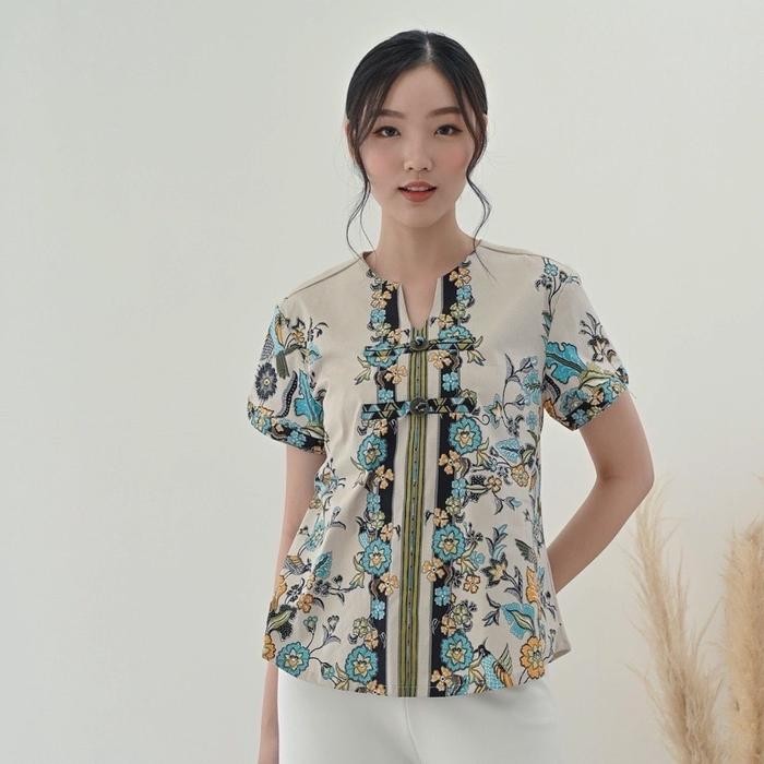 ATASAN BLOUSE BATIK WANITA - BAJU CHEONGSAM IMLEK - Standar