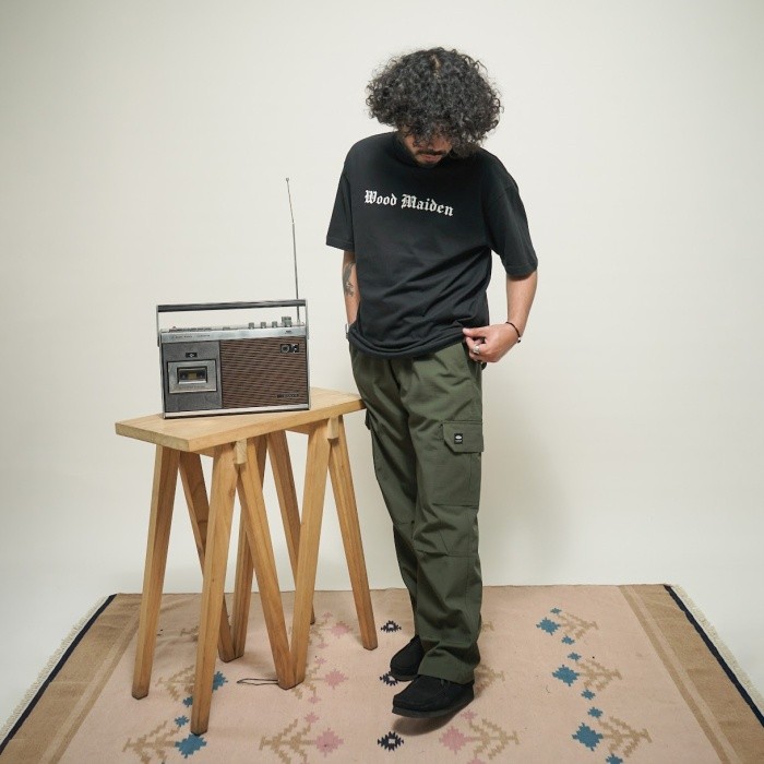 UNKL347 Pants Celana Panjang Army Green Bahan Ripstop ZAXX