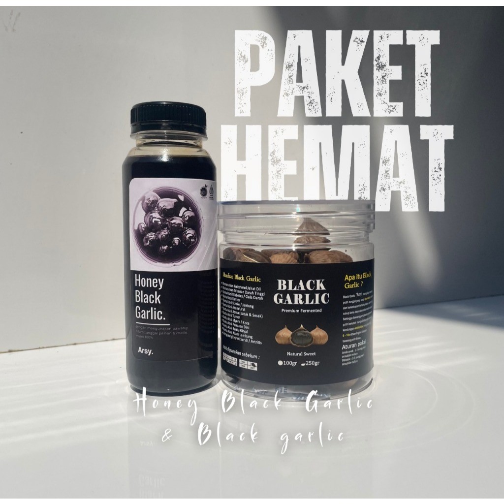 

Paket Hemat Madu Black Garlic 350 Gram & Black Garlic 250 Gram