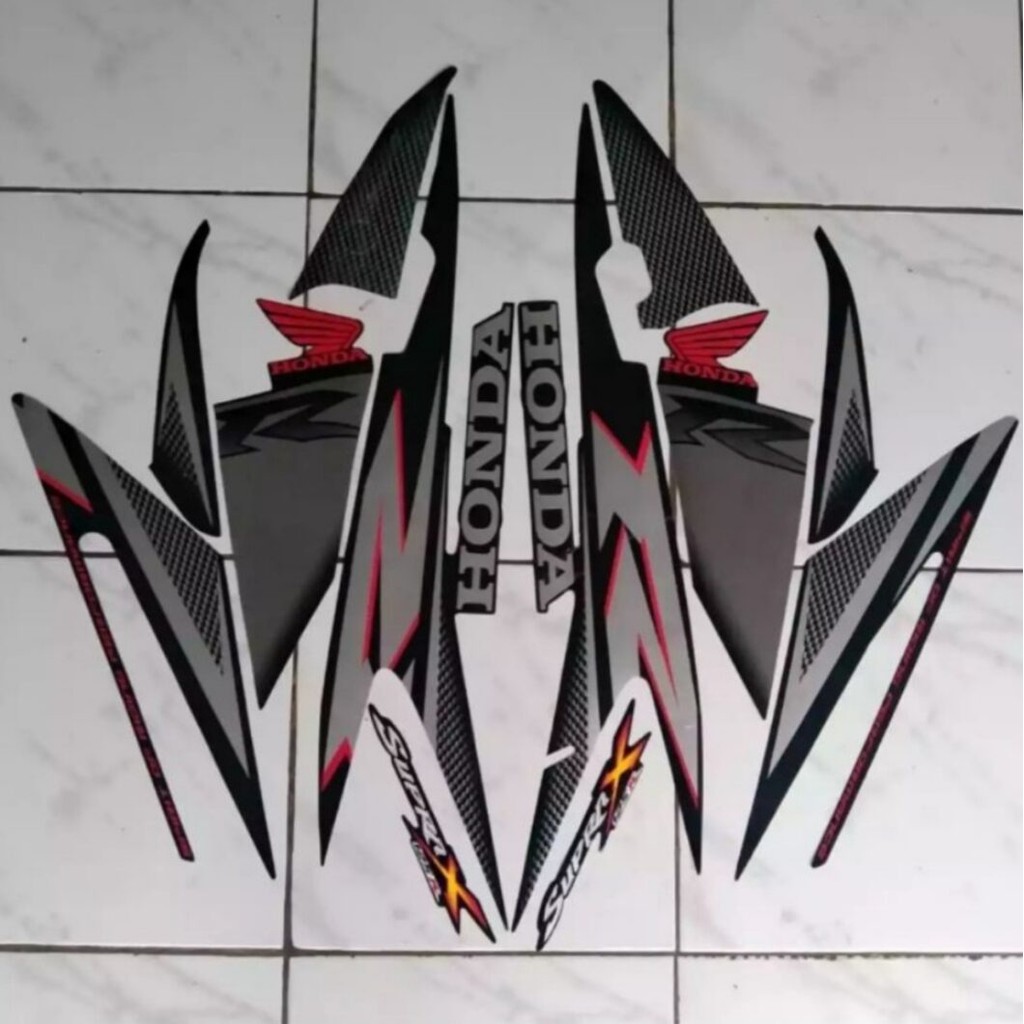 Striping Ori body Honda Supra X 125R 2007 stiker bawaan original bodi honda supra x old supra x 125 