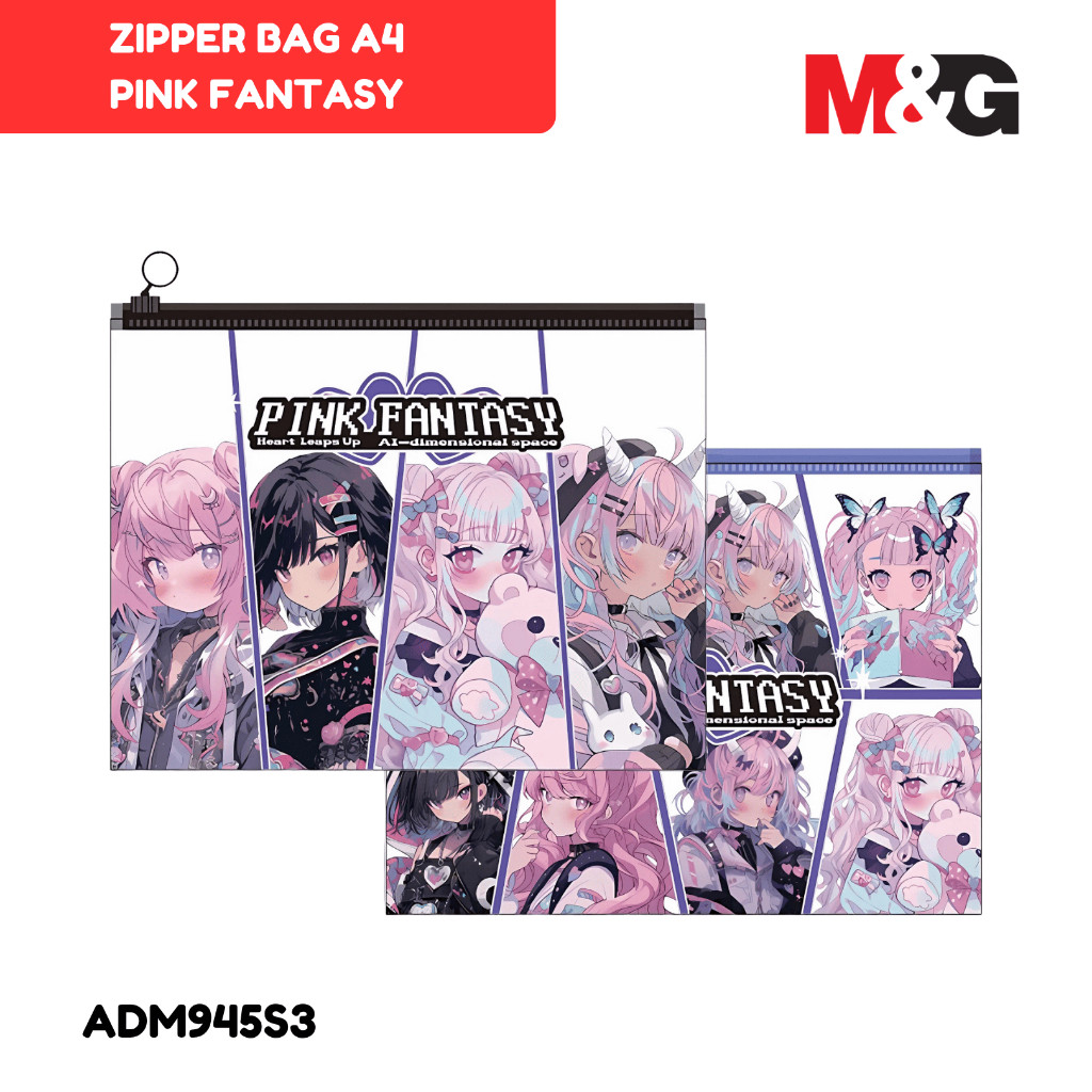 

Map Dokumen Zipper M&G Pink Fantasy Ukuran A4 ADM945S3 Dokumen Bag Zipper Bag Karakter- SATUAN - SHESB
