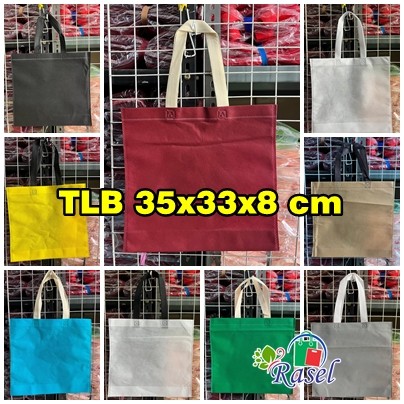 

Tas spunbond 35x33x8 cm Lipat Bawah Goodie Bag acara seminar perusahaan brand produk toko promosi