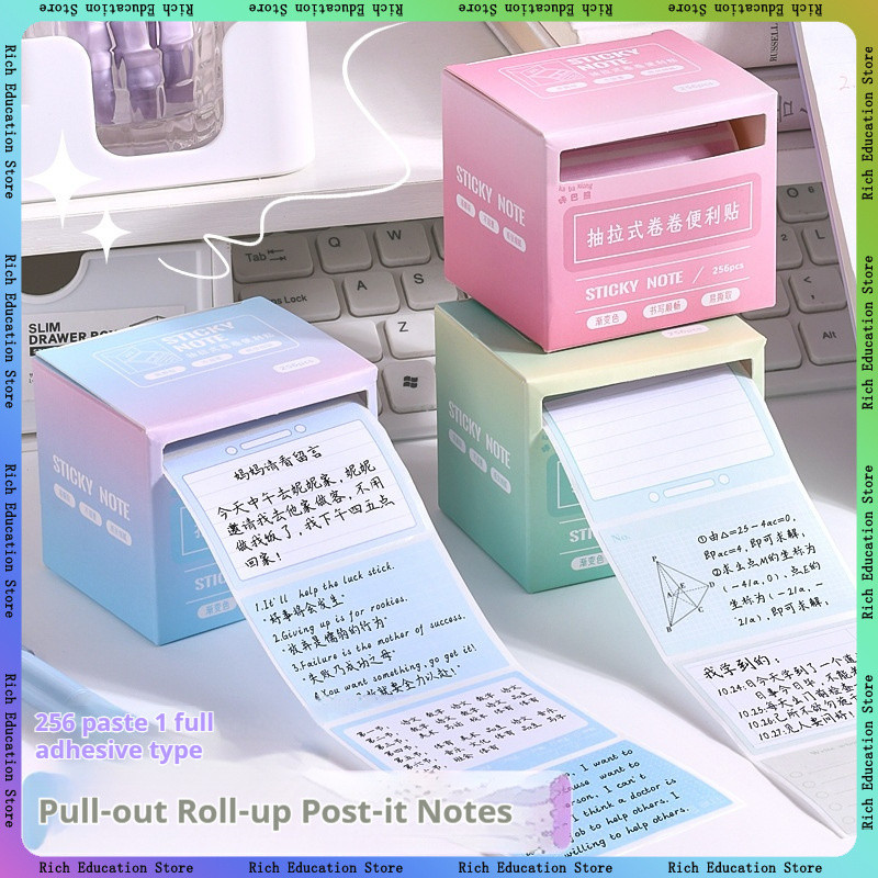 

Gradual Pull-Off Sticky Notes Office Supplies Error Correction Memo Pad Convenient Reminder Stickers Reusable Multiple Pasting