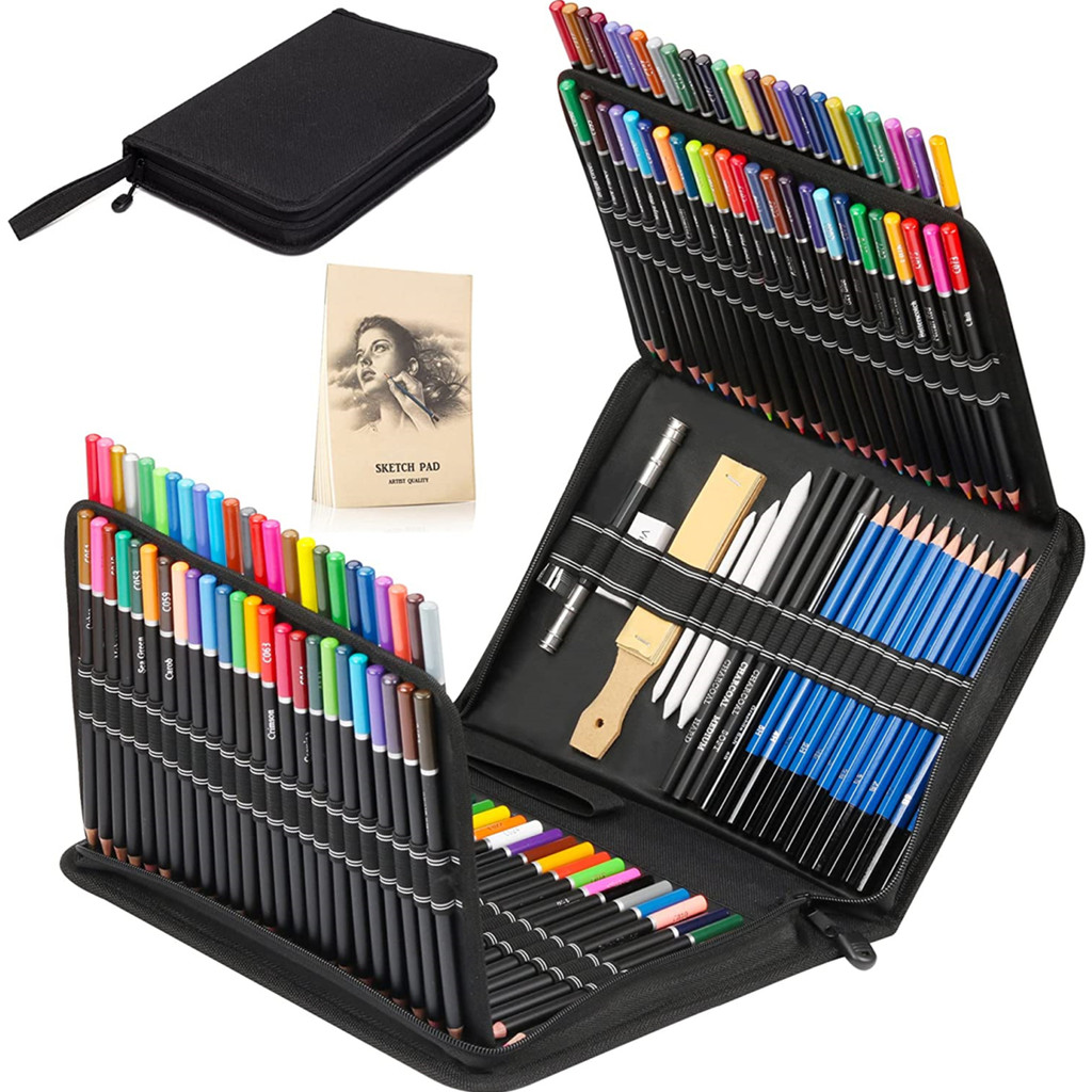 

28/54/72/96/144 Pcs Drawing Sketching Coloring Set Drawing Pencils and Sketching Kit Art Tool Kit Professional Art Supplies Set
