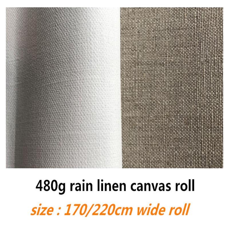 

1.4m/1.7m/1.9m/2.2m wide 10m long pure rain linen canvas roll for artists with top grade quality