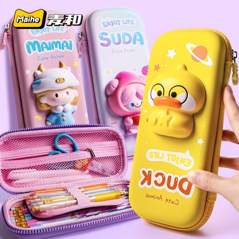 

COD Tempat Pensil 3D Squishy Anak Sekolah Bahan EVA Kotak Alat Tulis Timbul Hardcase