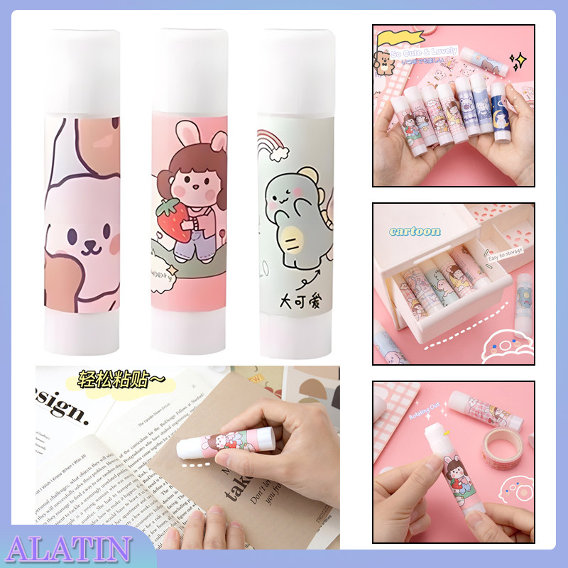 

Lem Kertas Stick / Lem Putar Katakter / Lem Perekat Kertas / Glue Stick Lem Padat Kartun Lucu / Lem Perekat Kertas Padat