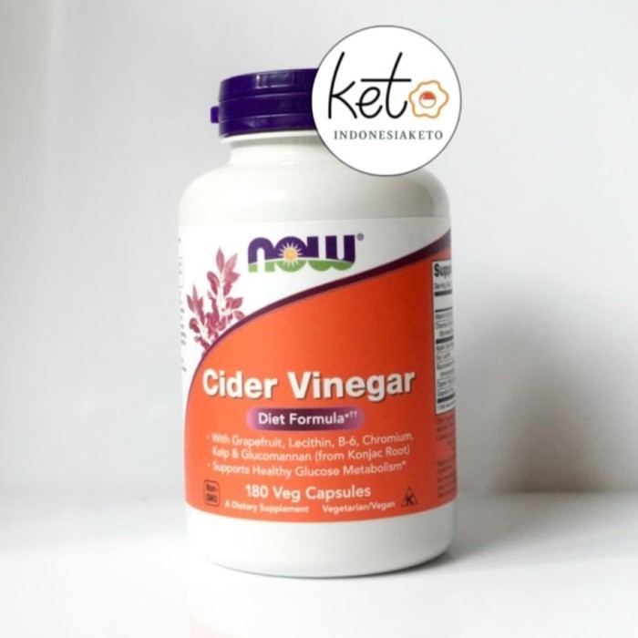 

NOW Cider Vinegar , 180 Veg Capsules , ORI 100% USA