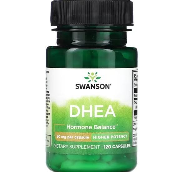 Swanson DHEA 50mg, 120 Capsules ORI 100% USA