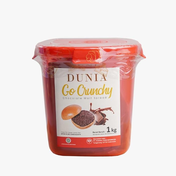 

DUNIA SPREAD CRUNCHY 1 KG (FREE DUS DAN BUBLE) coklat duniagocrunchy - DUNIA CRUNCHY GO