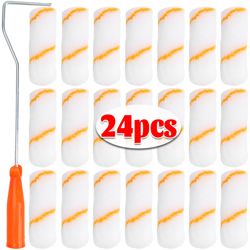 

Paint Rollers Brush Kit Household Wall Painting Tools Reusable Paint Roller Decorating Brushes for Wall Construction Furniture