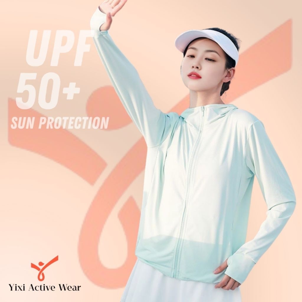 YIXI | Jaket airsm anti UV olahraga yoga