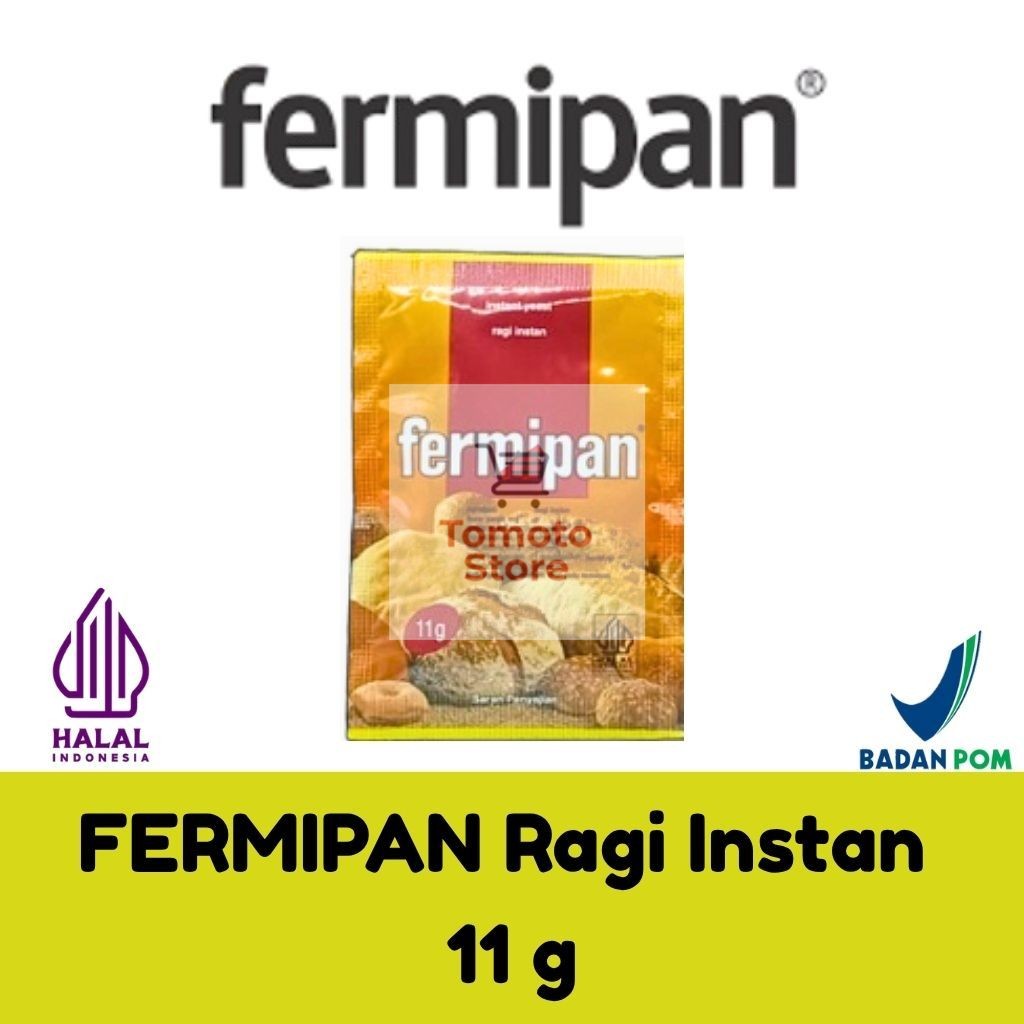 

✨ TOMOTOSTORE ✨ FERMIPAN Ragi Instan ( Ragi Kering / Instant Yeast ) 11 gr