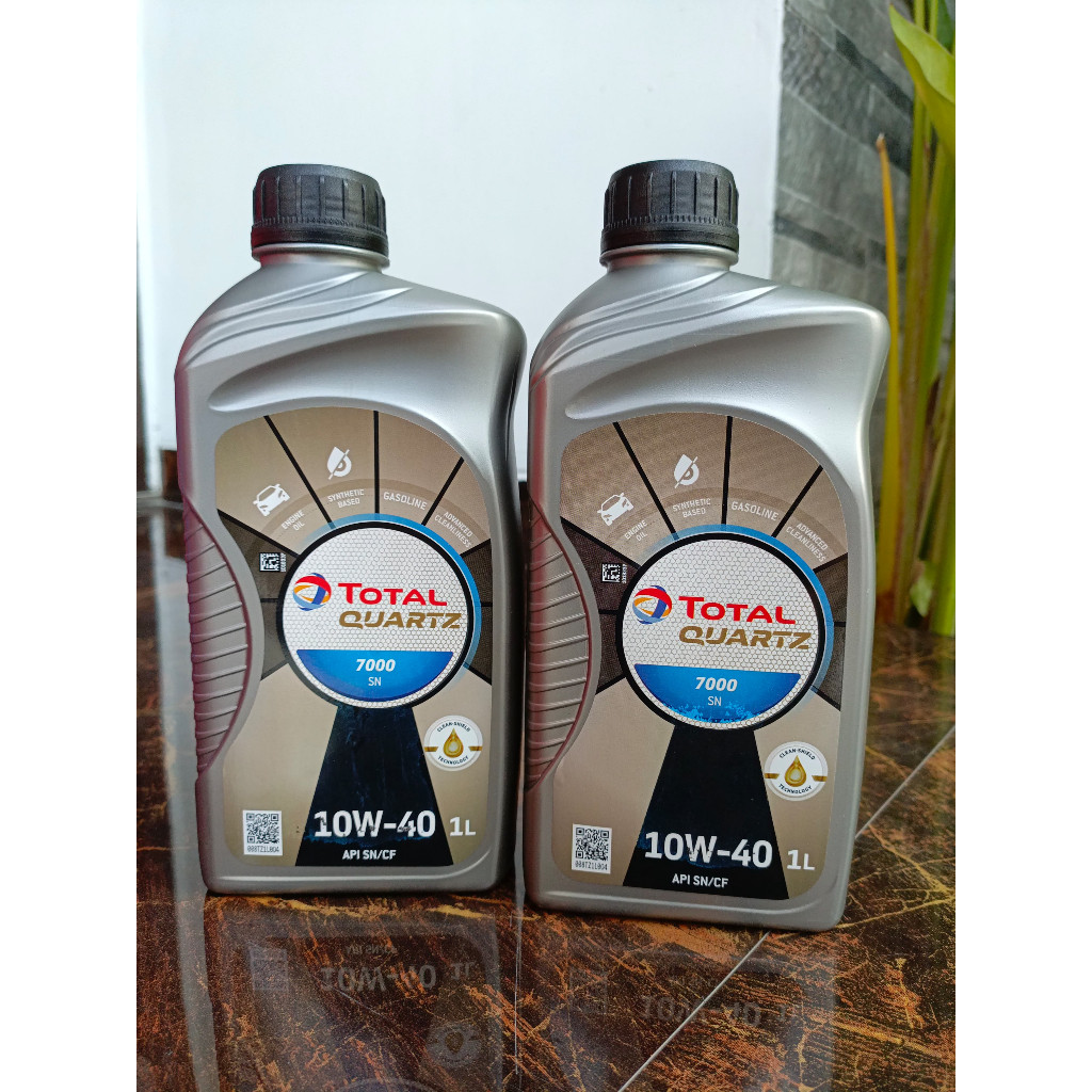 Total Energies - Quartz 7000 10W-40 SN/CF Oli Mesin Mobil 1L [100% ORIGINAL GARANSI UANG KEMBALI]