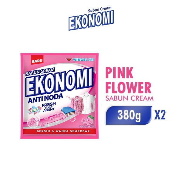 

Ekonomi Cream Deterjen Pink Flower 380 gr x2