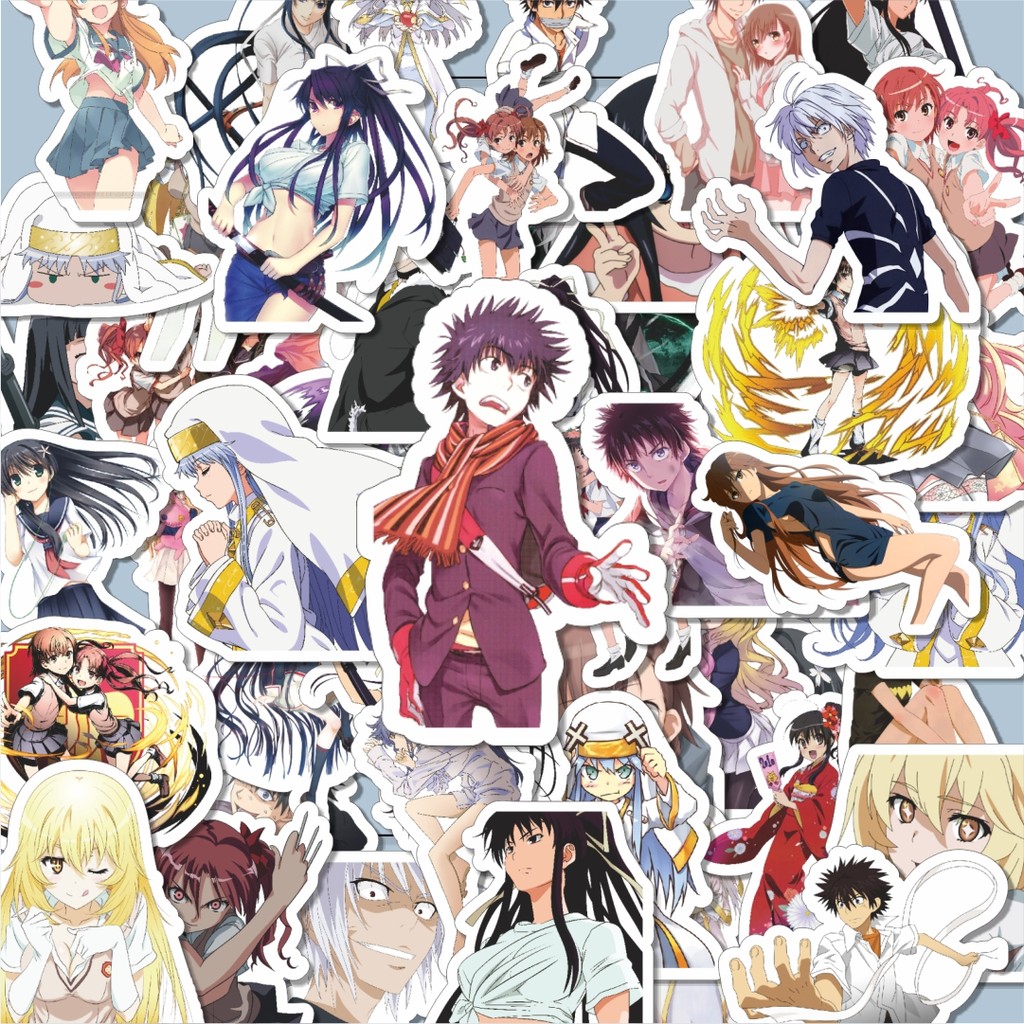

100PCS Lucu Stiker Anime Series Certain Magical Index Character Mix Stiker Aesthetic Stiker Anti Air Stikers Berperekat Waterproof sticker decal buat Motor Helm Buku Journal Koper Casing HP Laptop Botol Minum Hadiah anak