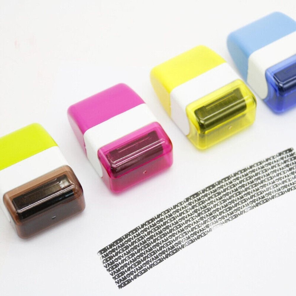

Office Supplies Messy Code Guard ID Self-inking Anti-Leakage Seal Roller Stamp Confidential Seal