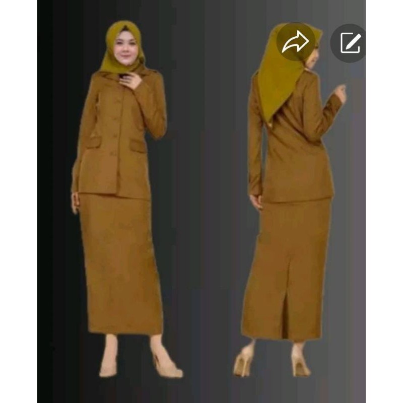 PROMO!! Seragam Dinas Pns/Stelan pemda/khaki/Stelan putih pdh wanita