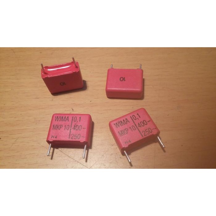 Part MKP10 0.1uF or 100nF 100n 400v Wima