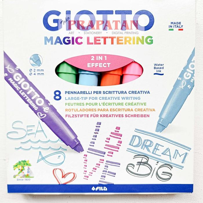 

Giotto Magic Lettering Large Tip Marker | Pena Warna