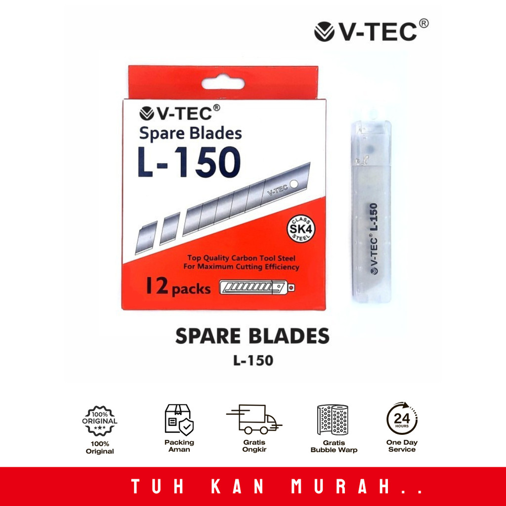 

V-TEC REFILL CUTTER L-150 PCS / TUBE