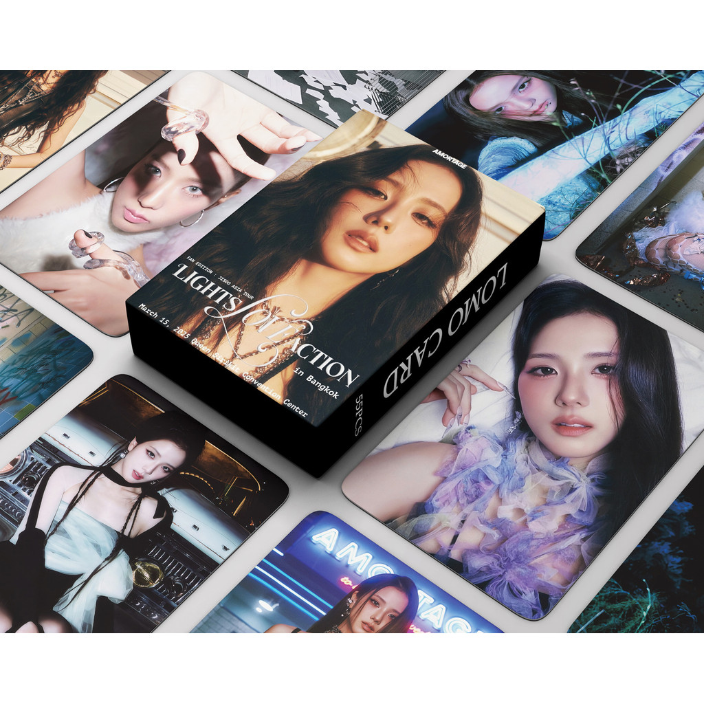 

55 JISOO Mini Cards from Korean Girl Group, AMORTAGE Cards, LOMO Cards, Postcards, Album Photo Cards, Fan Collection Cards