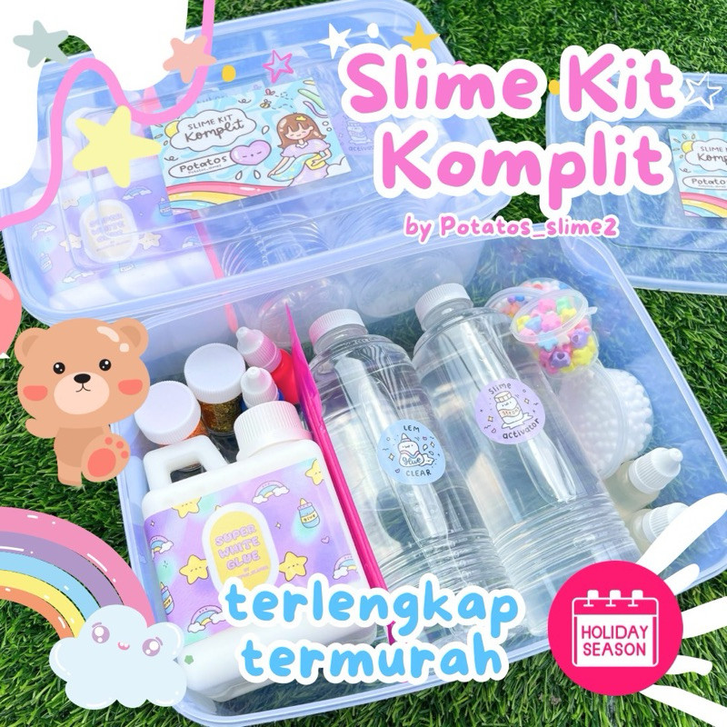 Slime Kit Komplit PotatosSlime2 Terlengkap SlimeKit Murah Berkualitas