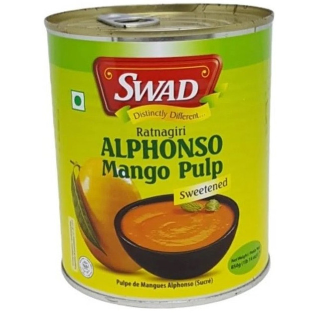 

Alphonso Mango Pulp Swad / Ratnagiri Sweetened / Bubur Mangga India