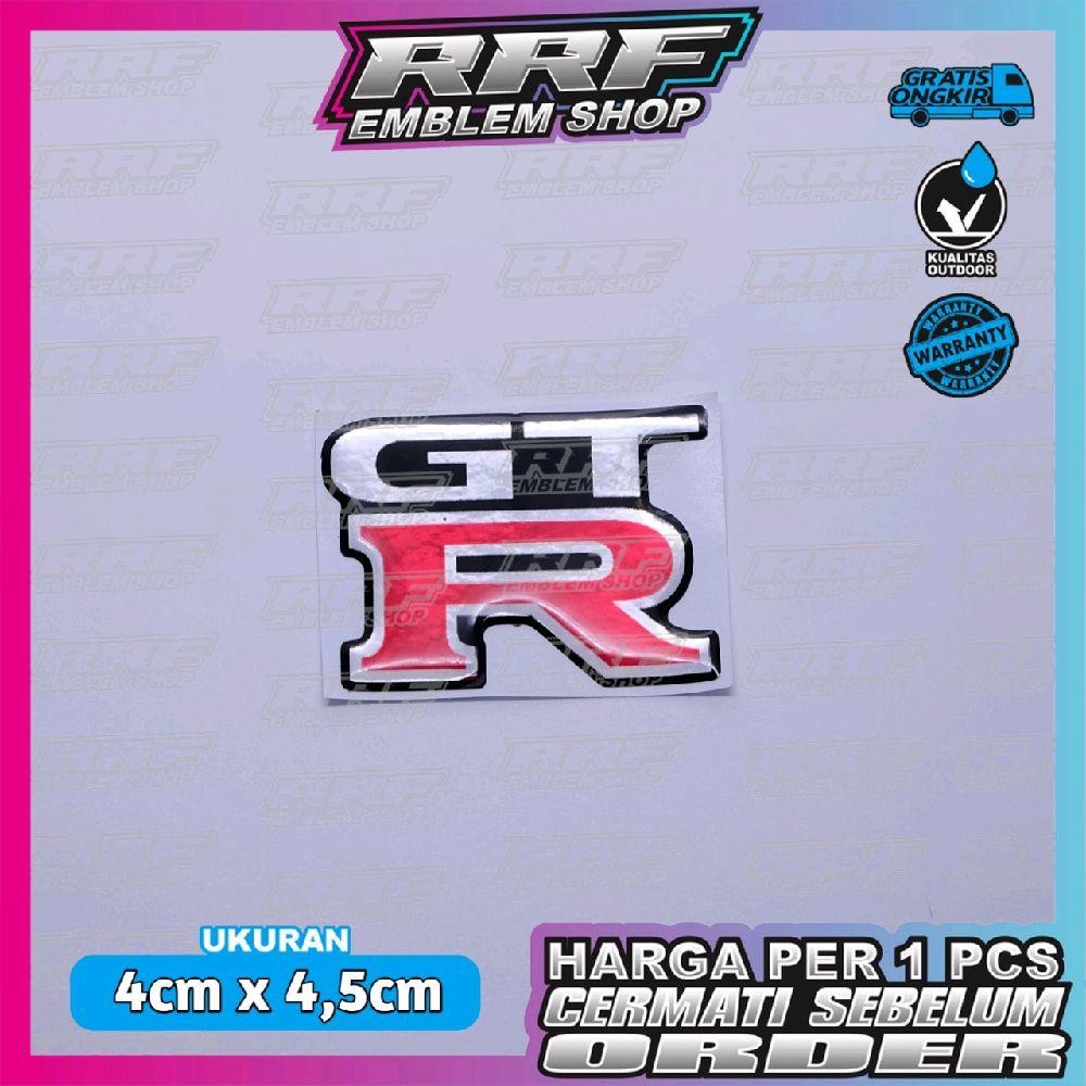 emblem timbul GTR stiker logo GTR