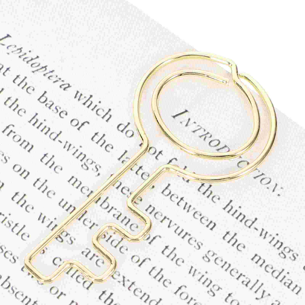 

30 Pcs Small Paper Clips Shape Metal Paper Clips Strong Clamping Office Document Fixing Plating Mini Cute