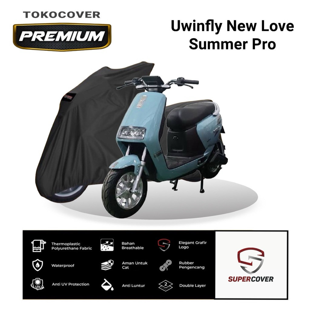 Selimut Sarung Motor Sepeda Listrik Uwinfly New Love Summer Super Cover Motor