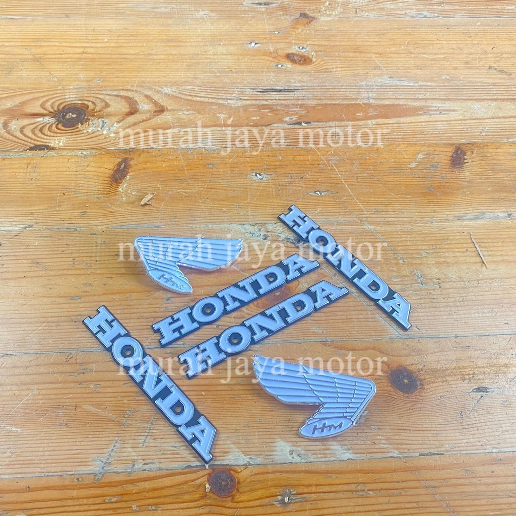 emblem tangki cb gelatik import putih