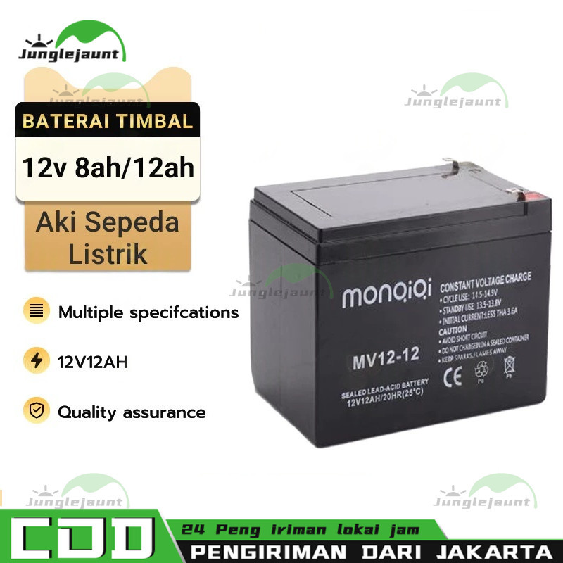 ASLI Aki Sepeda Listrik Aki 12V 12AH （Kemasan tebal）Aki Semprotan Pertanian/ Aki Sprayer/Aki Tangki 