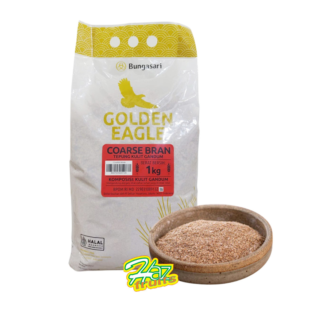 

Bungasari Golden Eagle Coarse Bran / Tepung Kulit Gandum 1 Kg