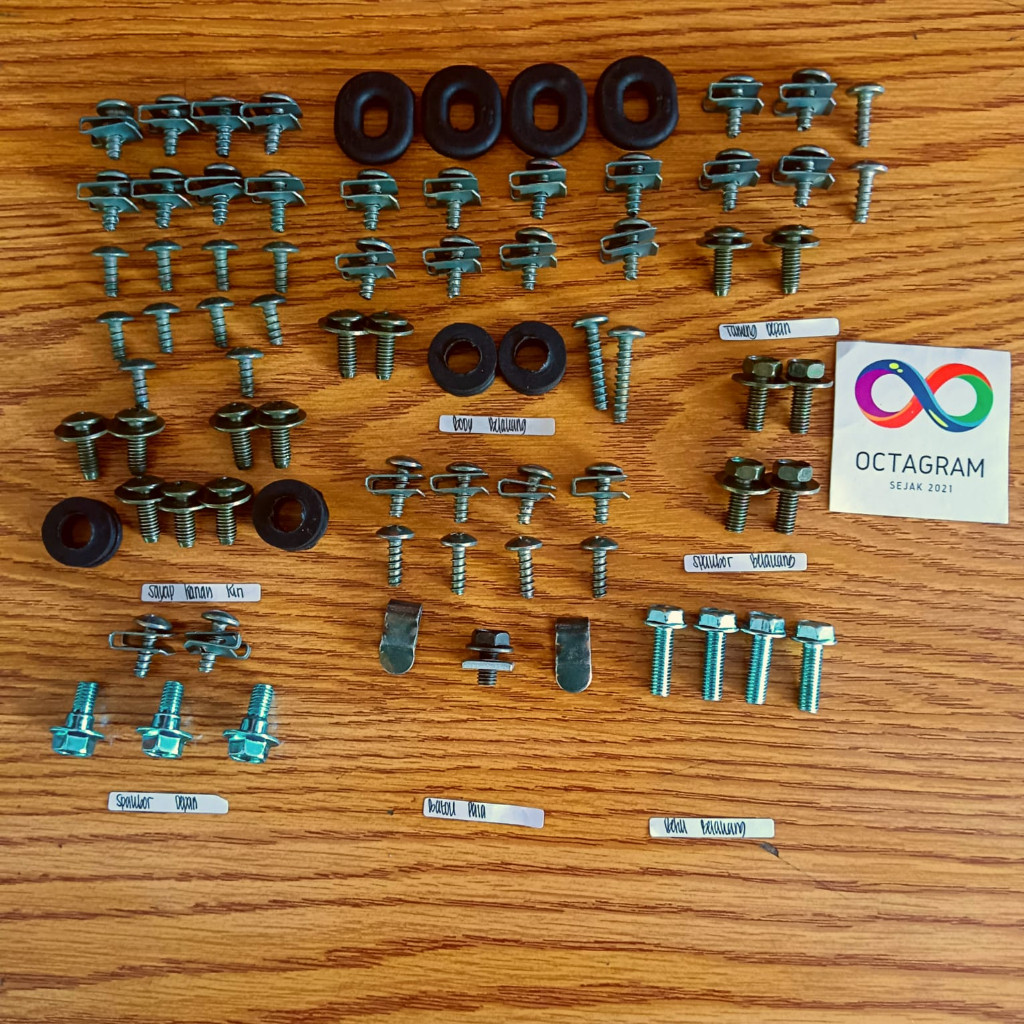 COD / Promo / Original / Baut motor Vega ZR full set dan Vega Z1 full set/ baut motor Vega z1 full s