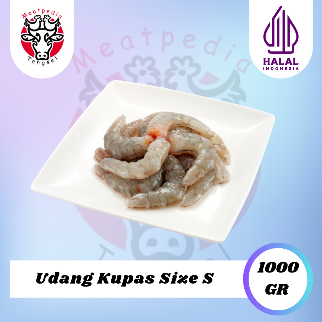 

Udang Kupas Mentah - Banana Prawn Size S Frozen 1kg