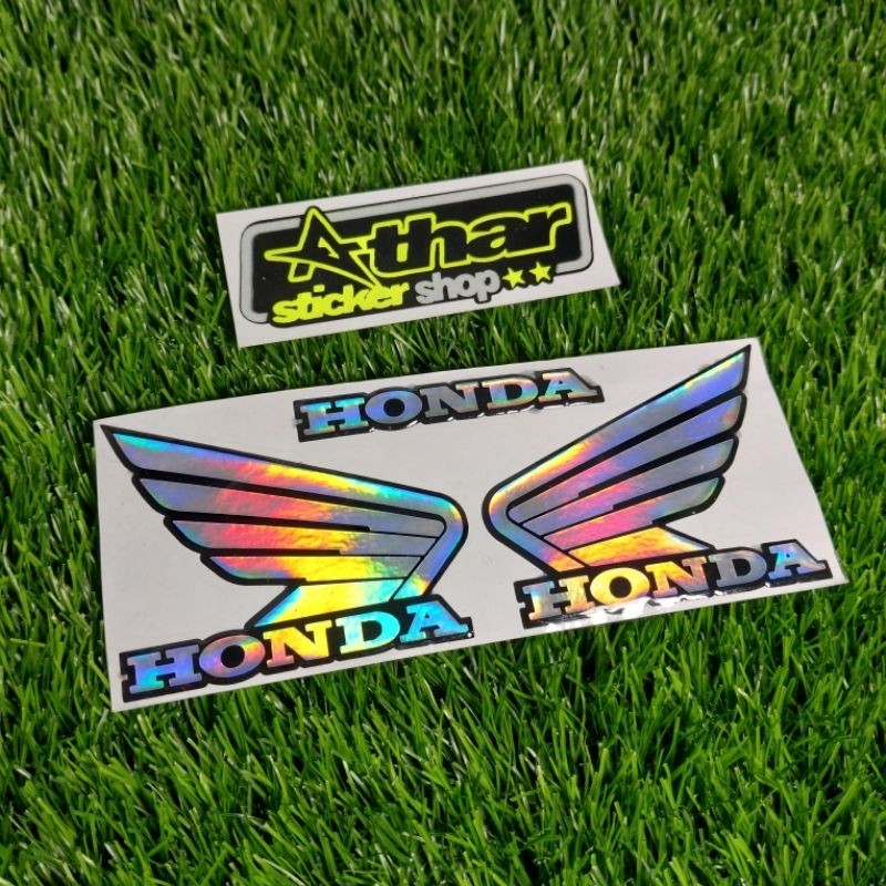 emblem timbul Honda sayap sepasang stiker emblem honda