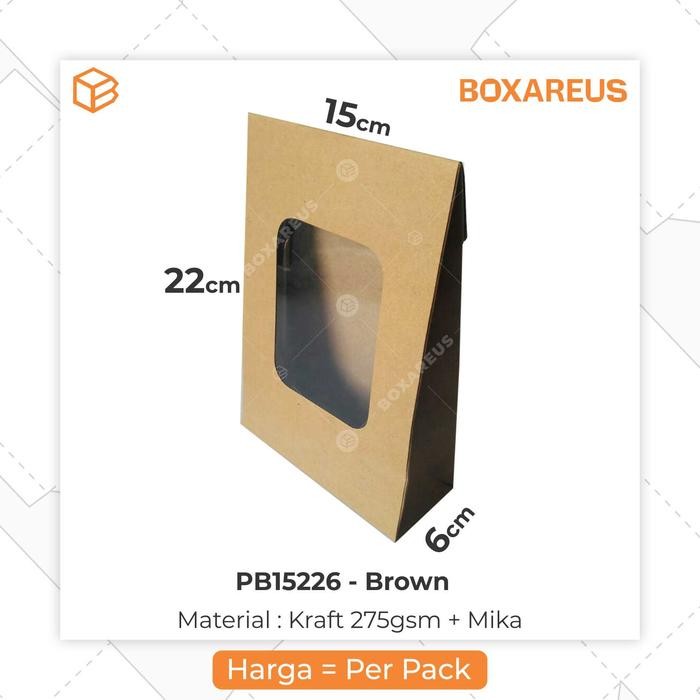 

Sale Paper Bag Cookies Box Gift Box Packaging Kado | PB15226 - Brown Terlaris
