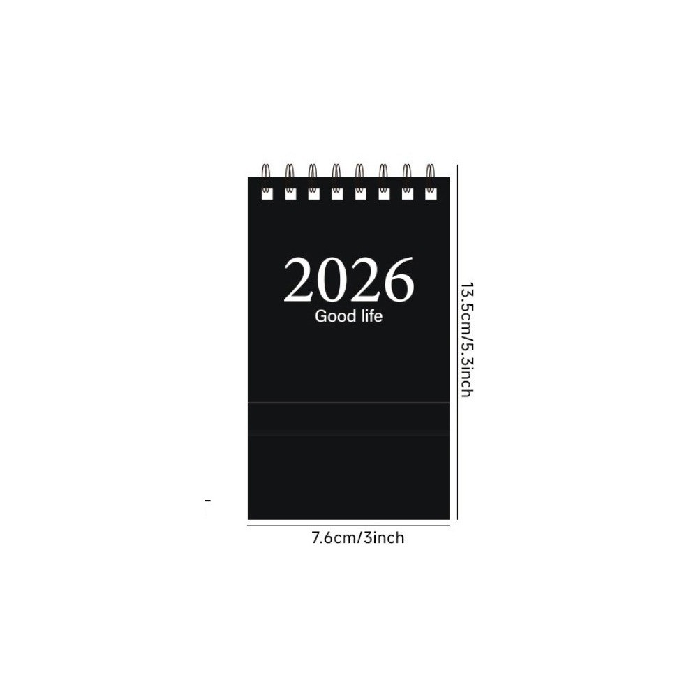 

Creative Mini 2026 Calendar Morandi Portable Desk Calendar Plan Book Desktop Ornament