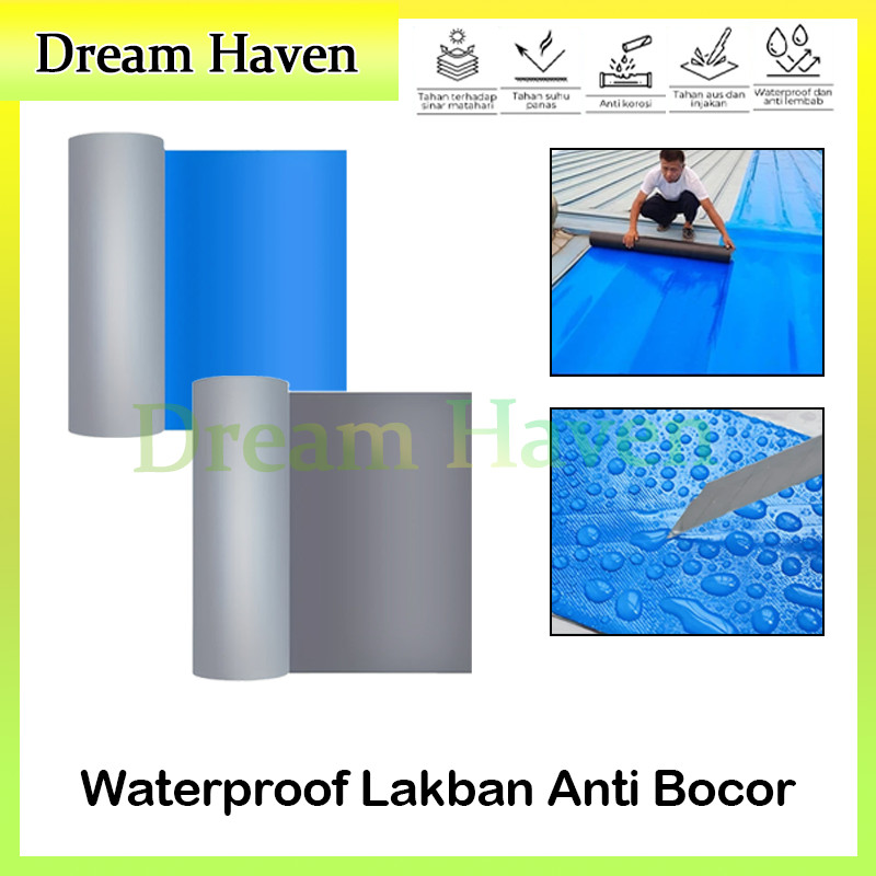 Waterproof Lakban Anti Bocor 20cm/50cm Pelapis Atap Beton Sticker