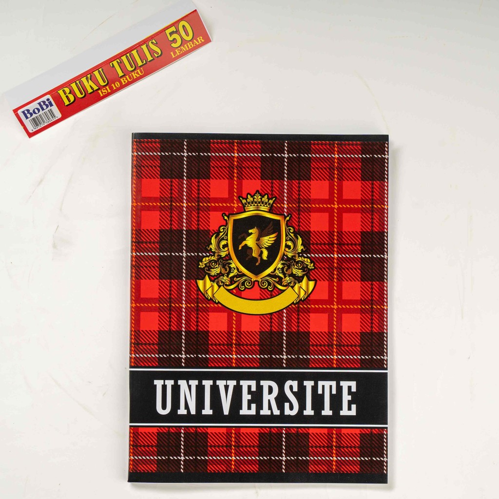 

Buku Tulis Bobi isi 50Lbr Motif Tartan / Campus @ 10 Pcs