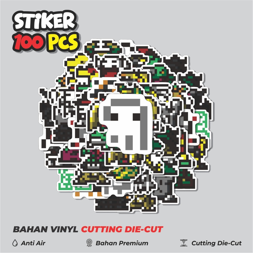 

Terbaru! 50 pcs Stiker Pixel Digimon V32 Dekorasi Lucu Kreatif untuk Notebook, Skateboard, HP