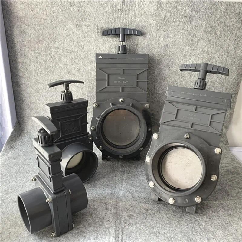 for RV drainage pvc gate valve plastic push pull valves sewage gate valve