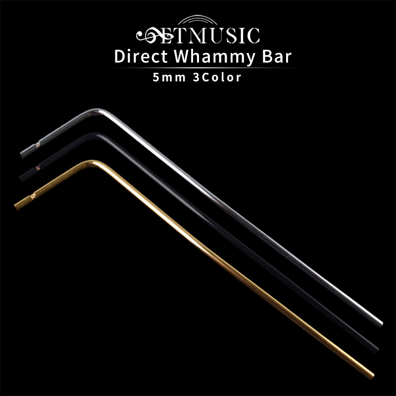 Direct Insertion Electric Guitar Tremolo Arm Whammy Bar 5mm Guitar Whammy Bar Black Gold   rome
